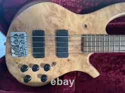 Overwater Perception Deluxe Plus four string Fretted bass Including Hiscox Case