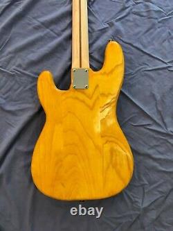 Partscaster Precision Bass, swamp ash, Fender-licensed maple neck, Badass saddle