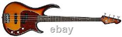 Peavey Milestone Bass Guitar With Stamped Steed Bridge Vintage Burst 3018100 New