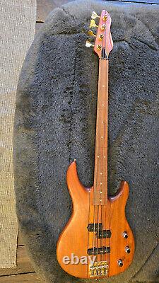 Peavey Unity Series 1991 Electric Bass Guitar Dark Natural USA Made fretless