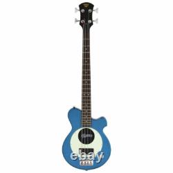 Pignose PGB-200 Metallic Blue Mini Electric Bass Guitar Built-in Speaker