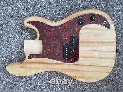 Precision Bass Body. Sycamore, oil & wax. Pickups, electronics etc