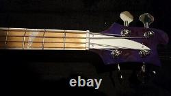 Purple Poplar Burl Bass Guitar Neck Through 34 inch scale 20 Frets