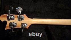 Purple Poplar Burl Bass Guitar Neck Through 34 inch scale 20 Frets