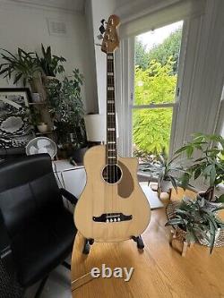 RARE Fender Kingman Bass Guitar SCE Acoustic-Electric Natural California Series