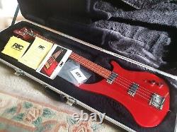 RICKENBACKER 4004L Laredo bass, metallic ruby, absolutely mint with case + tags