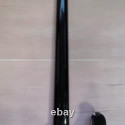 RIC Electric Bass black 4 string silver chrome hardware rosewood fingerboard