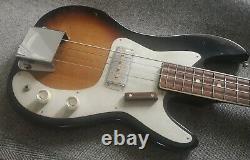 Rare 70s Guyatone Telecaster Bass Guitar Gold Foil Pickup full scale JAPAN