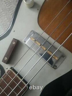 Rare 70s Guyatone Telecaster Bass Guitar Gold Foil Pickup full scale JAPAN