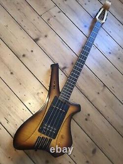 Rare Avian Condor Flame Top Bass Stunning Guitar Ampeg Scroll Head Unique Design
