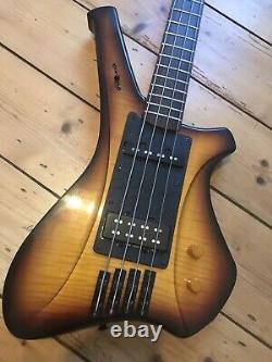 Rare Avian Condor Flame Top Bass Stunning Guitar Ampeg Scroll Head Unique Design
