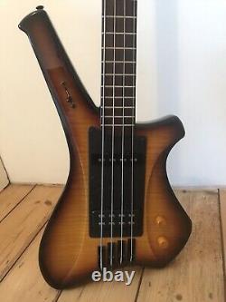 Rare Avian Condor Flame Top Bass Stunning Guitar Ampeg Scroll Head Unique Design