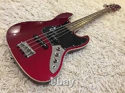Rare Fender Japan FSR Aerodyne Jazz Bass in Old Candy Apple Red