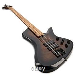 RedSub Coliseum Bass Guitar Black Burl Burst