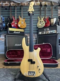 Rees Big F Light Fretless Bass Gloss Natural Fretless Electric Bass Guitar
