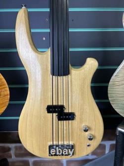Rees Big F Light Fretless Bass Gloss Natural Fretless Electric Bass Guitar