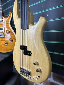 Rees Big F Light Fretless Bass Gloss Natural Fretless Electric Bass Guitar