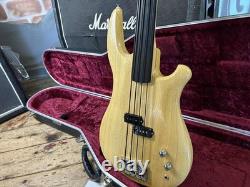 Rees Big F Light Fretless Bass Gloss Natural Fretless Electric Bass Guitar