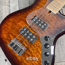 Revelation RBN'Quilted Maple' 4-String Electric Bass, Entwisle Pickups, NEW