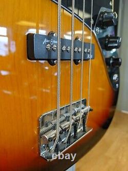 Revelation RB-67 3 Tone Sunburst Electric Bass Guitar