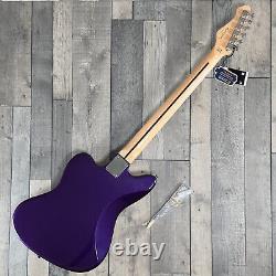 Revelation RJT-60 B 6-String Electric Bass Guitar, (Baritone) Vibrant Purple