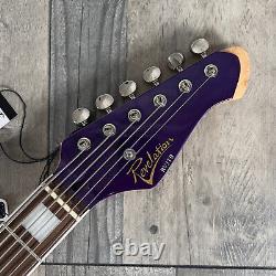 Revelation RJT-60 B 6-String Electric Bass Guitar, (Baritone) Vibrant Purple