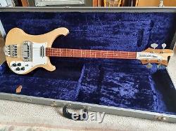 Rickenbacker 4001v63 bass 1999 Mapleglo with silver case, flame maple, near mint