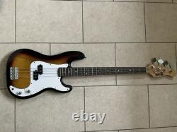 Rock Jam Electric Bass Guitar Fantastic Sunburst Colour With Lead, Bag, Strap