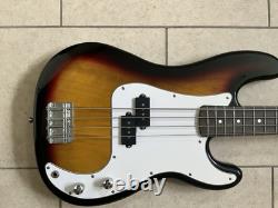 Rock Jam Electric Bass Guitar Fantastic Sunburst Colour With Lead, Bag, Strap