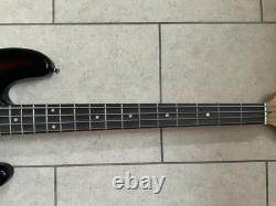Rock Jam Electric Bass Guitar Fantastic Sunburst Colour With Lead, Bag, Strap