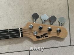 Rock Jam Electric Bass Guitar Fantastic Sunburst Colour With Lead, Bag, Strap
