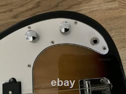 Rock Jam Electric Bass Guitar Fantastic Sunburst Colour With Lead, Bag, Strap