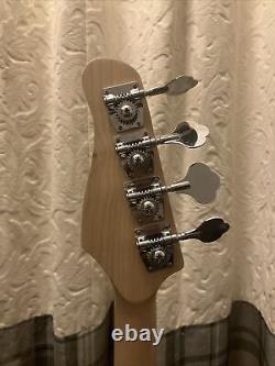 Rockjam 4-Stringed Electric Bass Guitar With Ga-20w (20 Watts) Amplifier