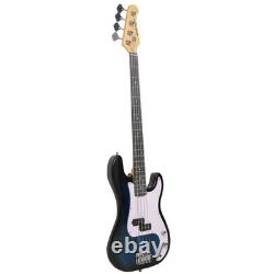 SPORTNOW 4 String Full Size Electric Bass Guitar for Beginner with Amp, Blue