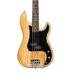 STAGG SBP-30 Electric P-Bass Guitar, Natural (NEW)