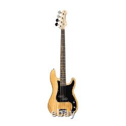 STAGG SBP-30 Electric P-Bass Guitar, Natural (NEW)