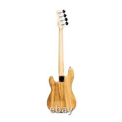 STAGG SBP-30 Electric P-Bass Guitar, Natural (NEW)