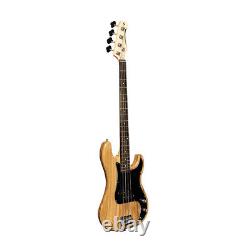 STAGG SBP-30 Electric P-Bass Guitar, Natural (NEW)