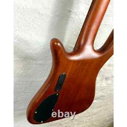 SX 5 String Bass Guitar Arched Body in Natural