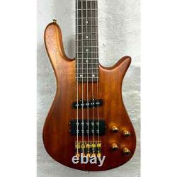 SX 5 String Bass Guitar Arched Body in Natural