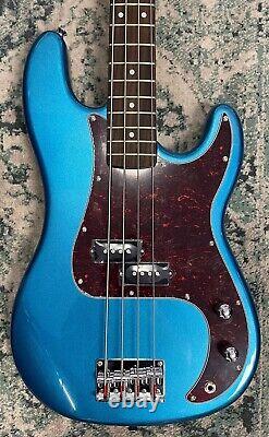 SX Guitars Amazing Electric Bass Guitar PB Style in a Stunning Metallic Blue