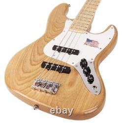 SX SJB75 Swamp Ash Bass Guitar