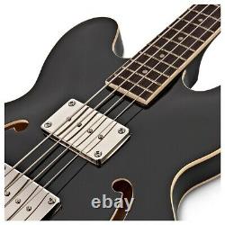 San Francisco Semi Acoustic Bass by Gear4music Black