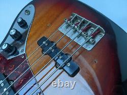 Satellite Branded (Teisco) 98/R Jazz Bass Guitar Japan Vintage 70's