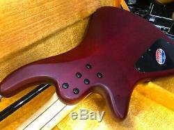 Schecter Custom 4 Electric Bass Guitar Vampire Red with Hard Sell Case