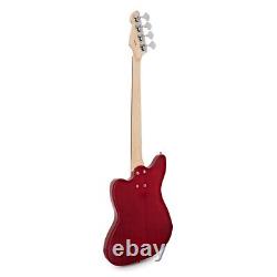 Seattle Bass Guitar by Gear4music Gala Red