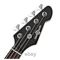 Seattle Short Scale Bass Guitar by Gear4music Black