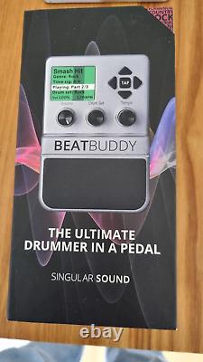 Singular Sound Beat Buddy Drum Machine Bundle With Footswitch + Midi Sync Cable