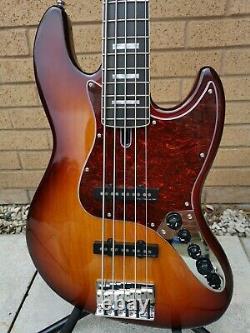 Sire Marcus Miller V7 2nd Version 5 String Bass in Tobacco Sunburst with Gig Bag