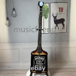 Solid Body 4 String Perfume Electric Bass Guitar Black Parts & Fretboard